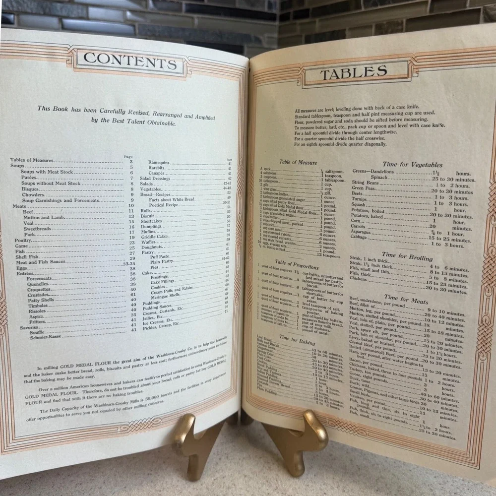Antique 1916 Gold Medal Flour Cook Book Washburn-Crosby Co. Very Good Condition